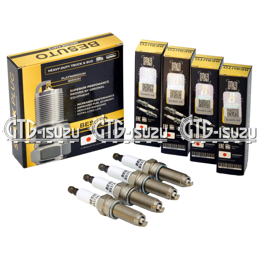 Свеча зажигания CNG (газовая) ISUZU 4HV1 Iridium + Platin-Iridium BESUTO BS3724-277 (0242140552) (фото 2)